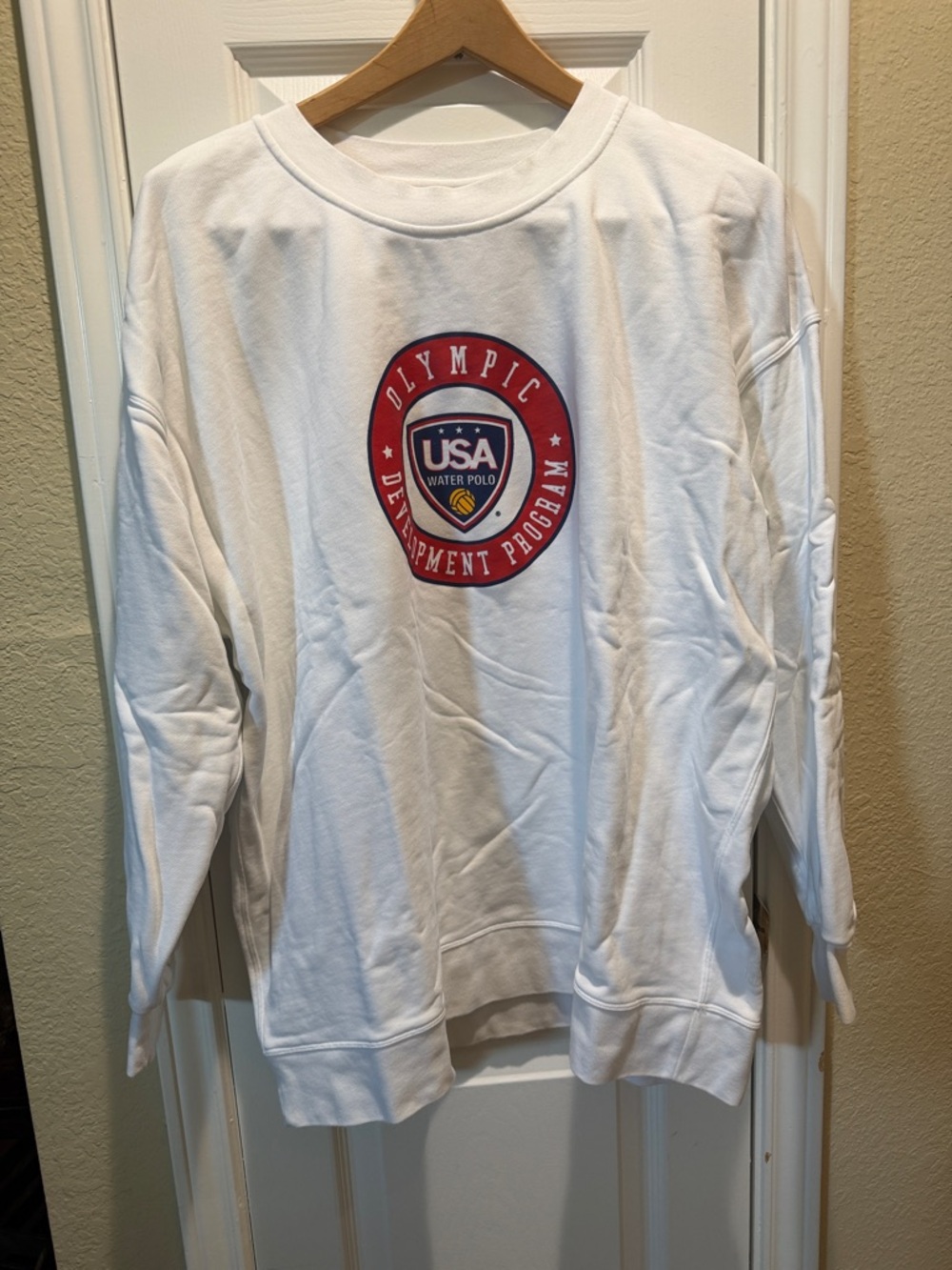 lululemon athletica White Crewneck Sweatshirt USA ODP WATERPOLO